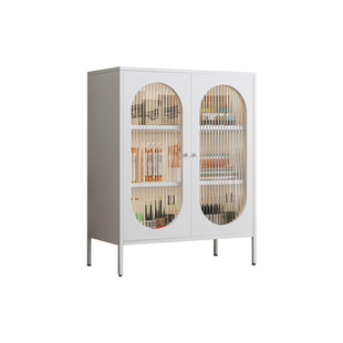 铁艺餐边柜家用储物柜客厅茶水柜厨房橱柜阳台置物柜铁皮柜鞋柜架