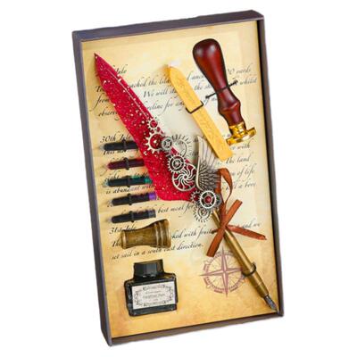 墨囊点金机械羽翼笔钢笔礼盒套装