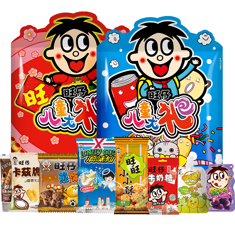 旺旺儿童零食大礼包膨化食品
