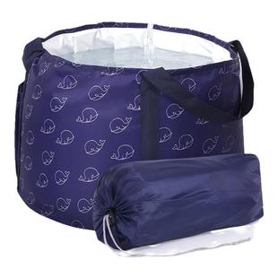 便携儿童泡澡洗澡盆洗浴桶旅游户外用品旅行折叠桶鱼缸困水储水桶