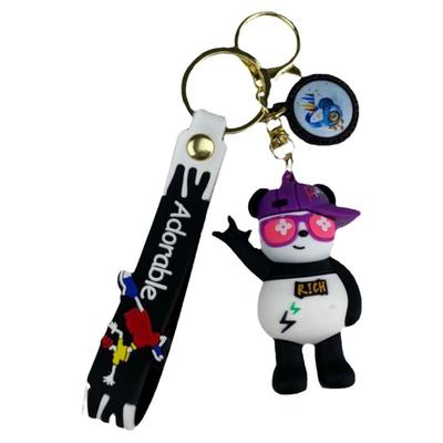 卡通熊猫钥匙扣挂件成都文创礼物