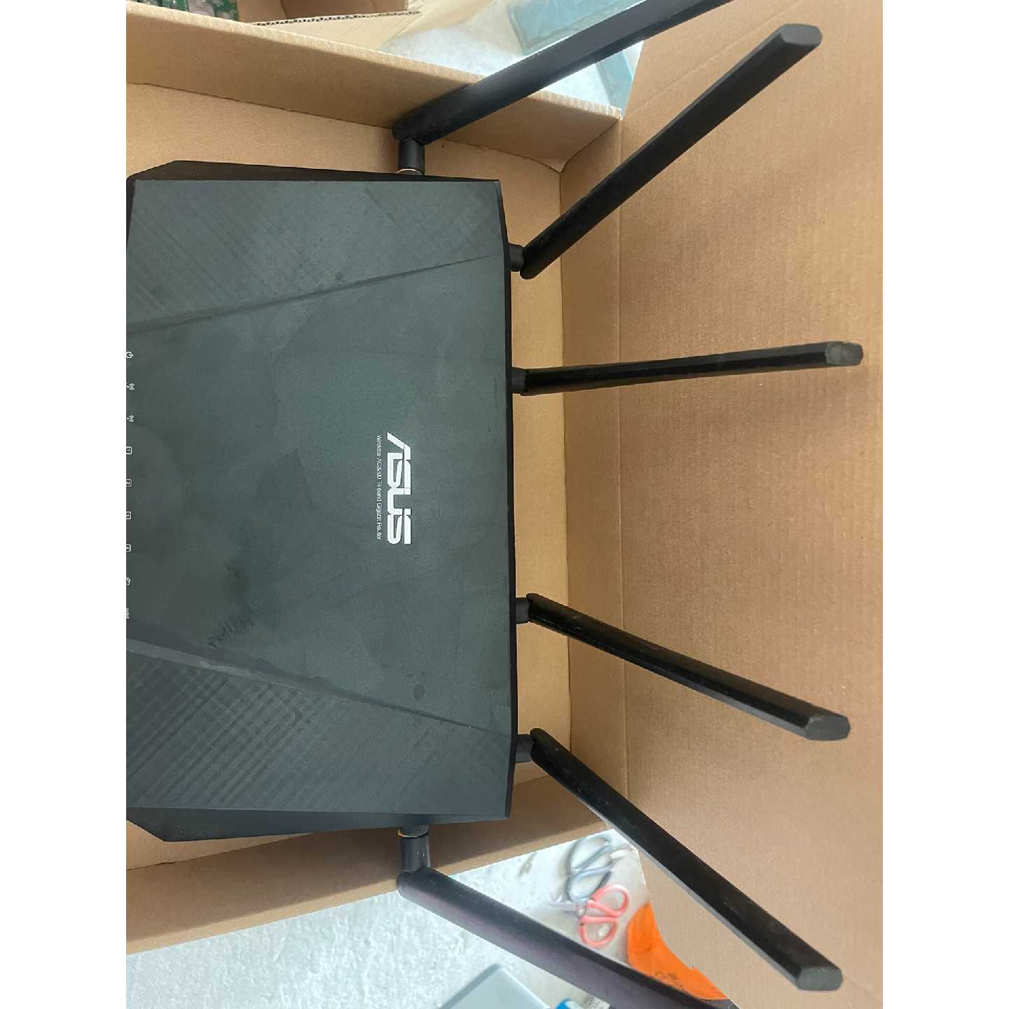 ASUS华硕RTAC3200路由器无线千兆端口成色如图议价