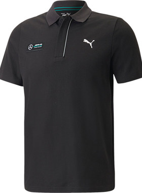 Puma/彪马正品Mercedes AMG男士休闲透气翻领POLO衫538478-01