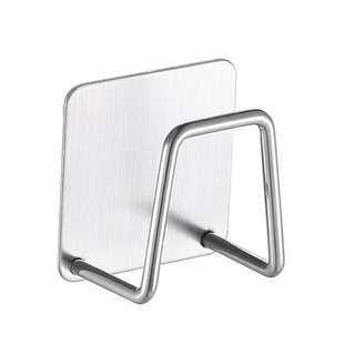 不锈钢挂钩水槽海绵擦沥水架洗碗钢丝球壁挂架免打孔锅盖收纳挂架