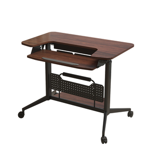 电动升降桌小型洞洞板台式可放主机带键盘托家用可移动升降电脑桌