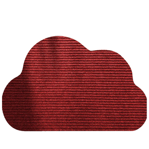 入户门地垫蛇年红色云朵玄关防滑地毯大门口家用耐脏免洗进门脚垫