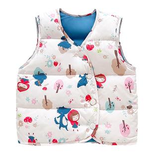 儿童羽绒马甲宝宝轻薄背心外穿衣服男女童秋冬季坎肩婴儿冬装洋气