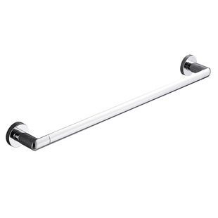 毛巾架免打孔卫生间置物架挂杆浴室厕所挂架轻奢毛巾杆单杆加长款