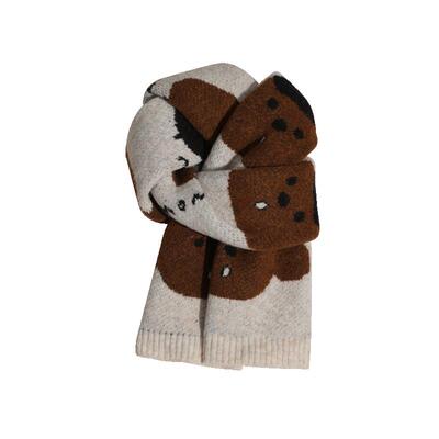 15mins可爱小狗卡通针织围巾