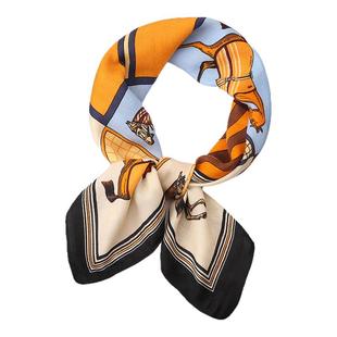 丝巾女2025新款仿棉麻小方巾丝巾秋冬搭配简约高级感妈妈围巾围脖