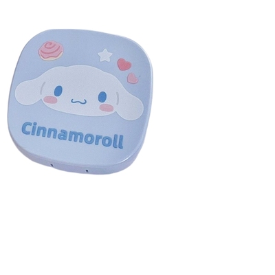 可爱卡通ins美瞳盒便携隐形眼镜盒伴侣盒带镜子取戴器日抛收纳盒