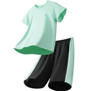 【气感速干服】奕时代胖男童套装夏季大童短袖短裤两件套透气凉感