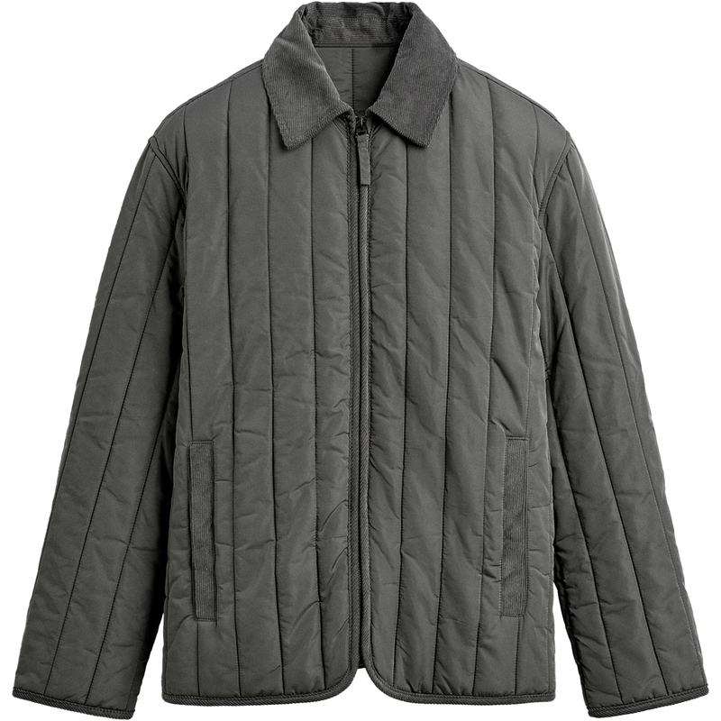 柜549！秋冬新品男装灯芯绒翻领拉链宽松棉服夹克外套3286551 802