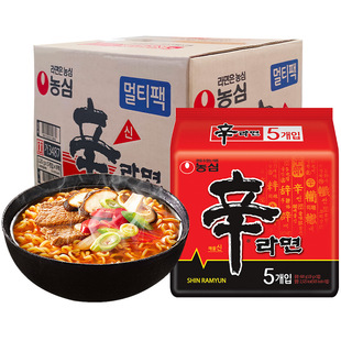 【自营】韩国农心辛拉面进口方便面速食泡面辛辣香菇牛肉面泡菜面