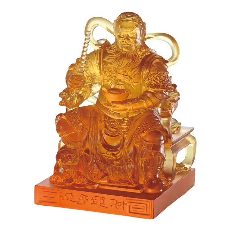 tittot琉园琉璃财神爷佛像摆件