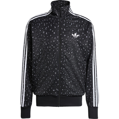 Adidas/阿迪达斯正品三叶草男士日常豹纹印花宽松运动外套JV7579