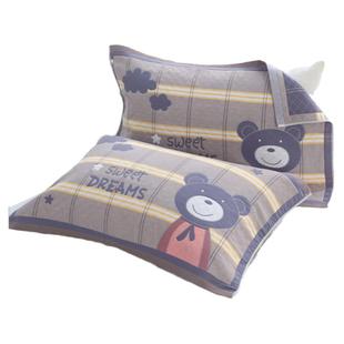 枕巾大号52*78全新棉纱布枕头巾成人家用男生耐脏学生加厚情侣