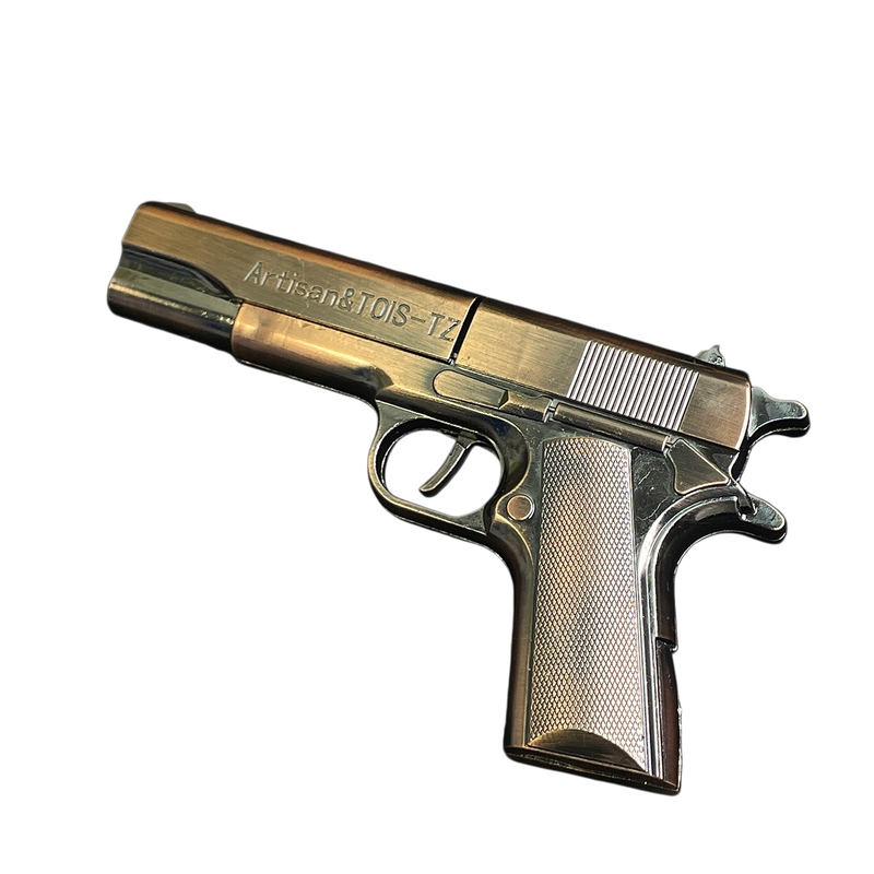 1911全金属左轮砸炮枪玩具手枪成人加大款一键滑轨弹开砸响炮子枪
