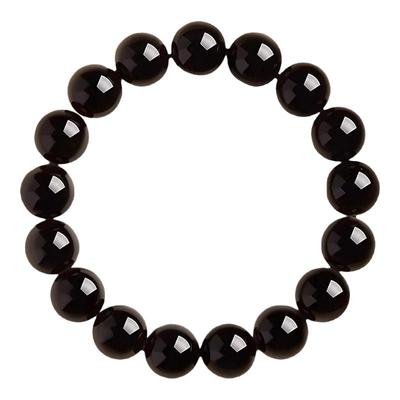 【普陀山直发】天然黑曜石手串女情绪稳定串珠招财本命佛手链男士