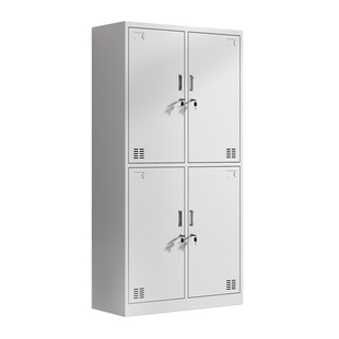 钢制更衣柜铁皮柜员工储物柜宿舍存包柜鞋柜四门九门换衣收纳柜子