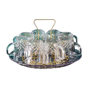 家用杯子玻璃水杯茶杯套装宿舍饮料杯茶水杯泡茶杯啤酒杯