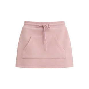 DPLAY粉色半身裙女流行洋气短款裙子休闲A字短裙2026春季