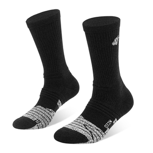 NICEID NICE高帮休闲星标篮球袜潮流中高筒运动袜毛巾底包裹球袜