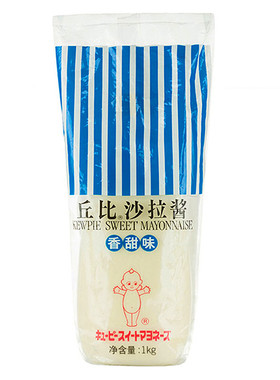 丘比沙拉酱香甜味1kg 水果蔬菜沙拉挤压瓶家用千岛酱寿司料理沙拉