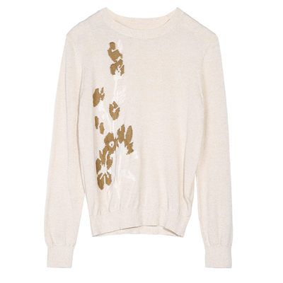 ZOLLE彩色提花圆领毛衫