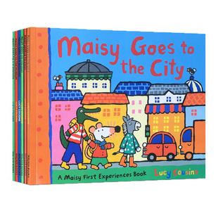 Maisy Swimbag goes camping英文原版 小鼠波波系列全套6册故事 Maisy's Holiday赠环保袋廖彩杏推荐启蒙图画故事书 又日新童