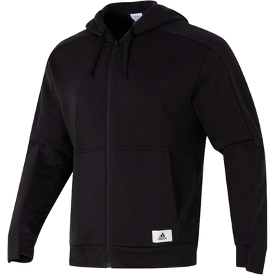 Adidas/阿迪达斯正品新款男子针织连帽运动外套IQ3422