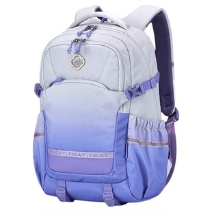 卡拉羊初中生书包男高中生大容量减负轻便双肩包防水户外旅行包女