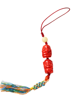 高含量天然红砂十二生肖六合钥匙扣包挂流苏挂饰本命年饰品男女