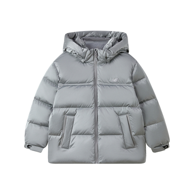 【鹅绒】New Balance nb童装男女儿童25年新银色羽绒服ND7PF4E203