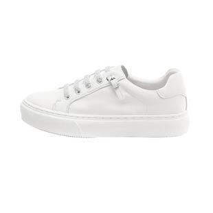 JUXUAN里外全皮小白鞋女2025春秋新款潮牌小众原创设计水钻板鞋潮