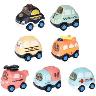 7只装儿童小汽车车玩具套装惯性工程车卡通益智1岁两岁女孩男孩