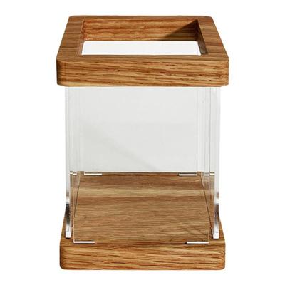 笔筒ins实木透明笔筒高级亚克力