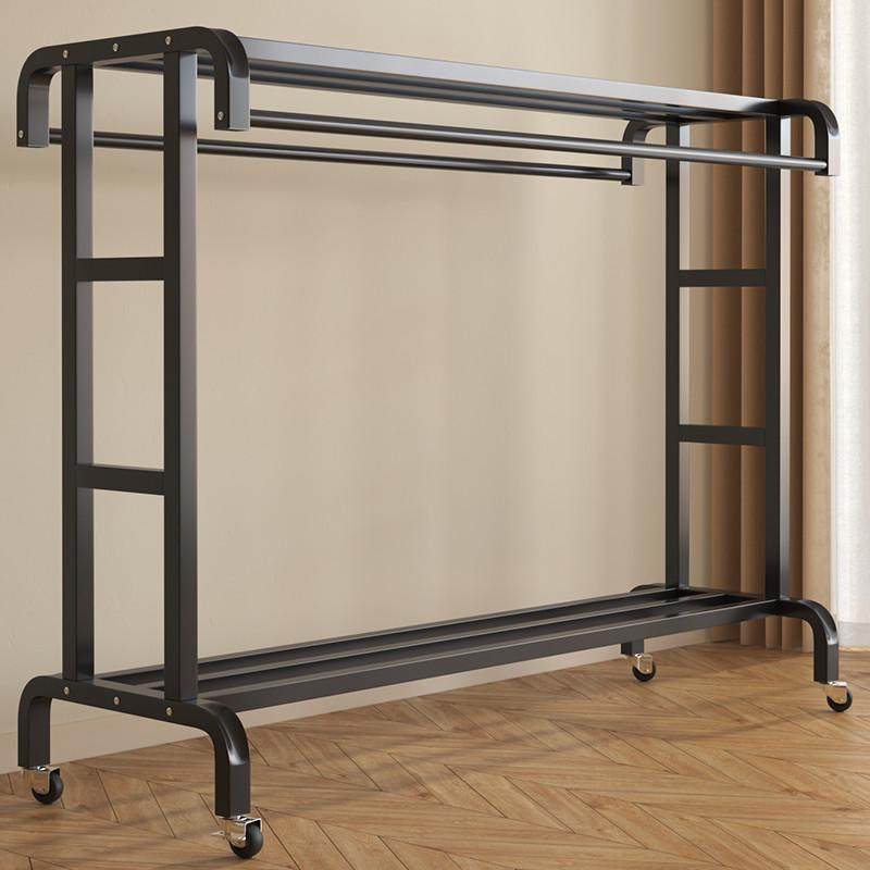 晾衣架落地家用卧室内挂衣架阳台秋冬晒衣服简易衣帽架子结实耐用