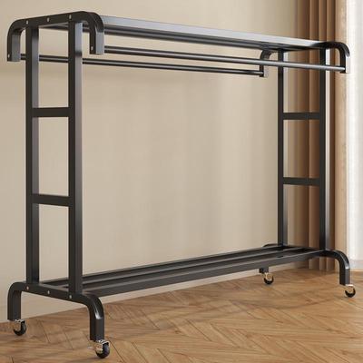 晾衣架落地家用卧室内挂衣架阳台秋冬晒衣服简易衣帽架子结实耐用