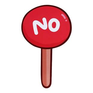 YESNO对错牌赞成反对手举牌小学生儿童比赛英语课堂游戏教具打分