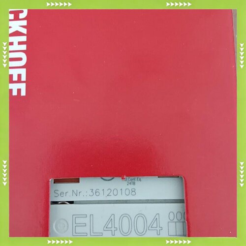 【问价】德国倍福模块EL4004供应适用