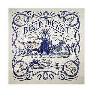 纯棉美式复古vintage方巾阿美咔叽男士围脖古着头巾嘻哈领巾面巾