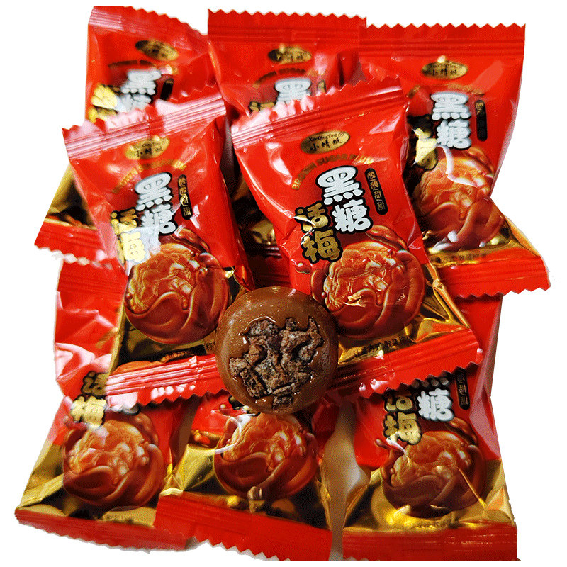 小蜻蜓黑糖话梅糖称重