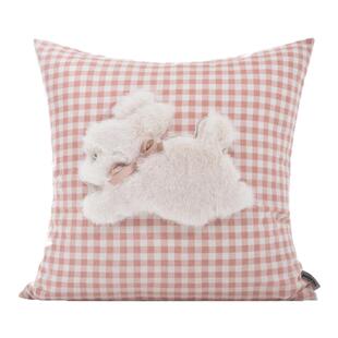 欧思陆儿童样板房北欧ins风抱枕可爱粉色女孩房沙发爱心靠枕靠垫