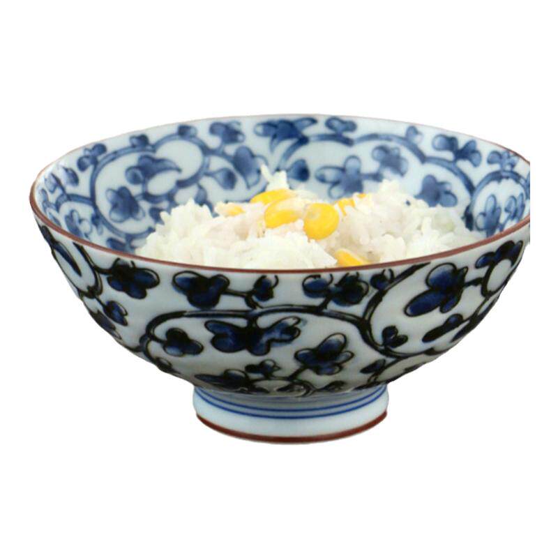 MinoYaki美浓烧日本进口复古陶瓷碗个人专用5.5英寸大号饭碗