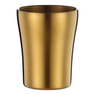 韩式316不锈钢水杯小蛮腰啤酒杯加厚双层餐厅茶水杯咖啡杯饮料杯