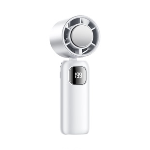 199档冷风 2025新款高速涡轮电扇手持风扇静音小型迷你usb充电超长续航便携式半导体制冷学生户外降温神器