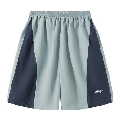 mipo SS24夏装 儿童拼色短裤男童外穿2025新款女童裤子夏季薄款潮