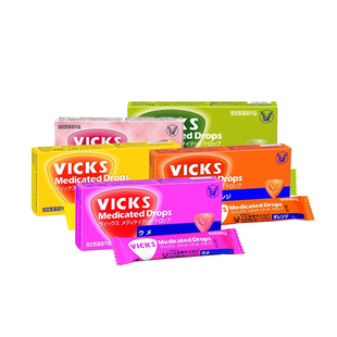 日本直邮大正制药VICKS润喉糖含片缓解咽喉干痒肿痛咳嗽杀菌口气