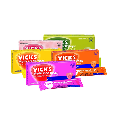 日本直邮大正制药VICKS润喉糖含片缓解咽喉干痒肿痛咳嗽杀菌口气
